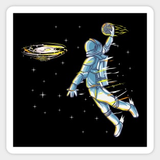 Astronaut Space Basketball Slam Dunk Sticker